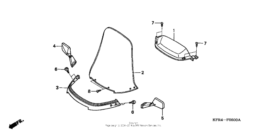 Meter visor + windscreen