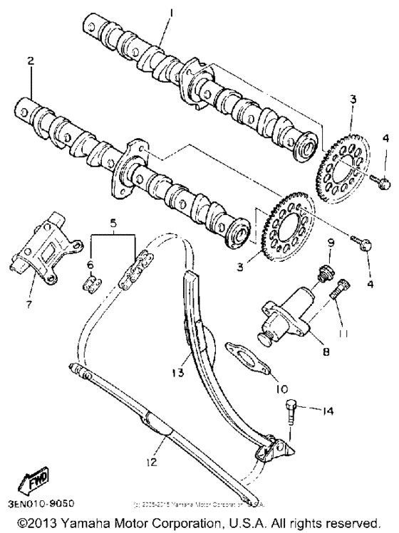 FZR400SAC Camshaft-chain