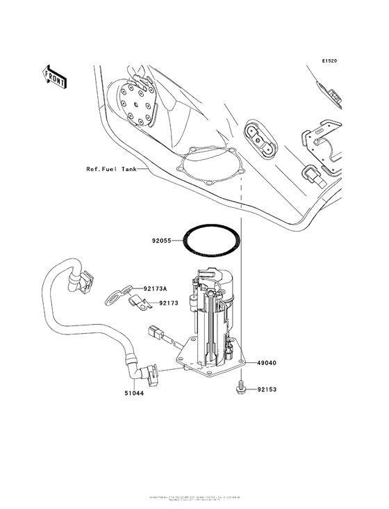 ZX1000 Топливный насос