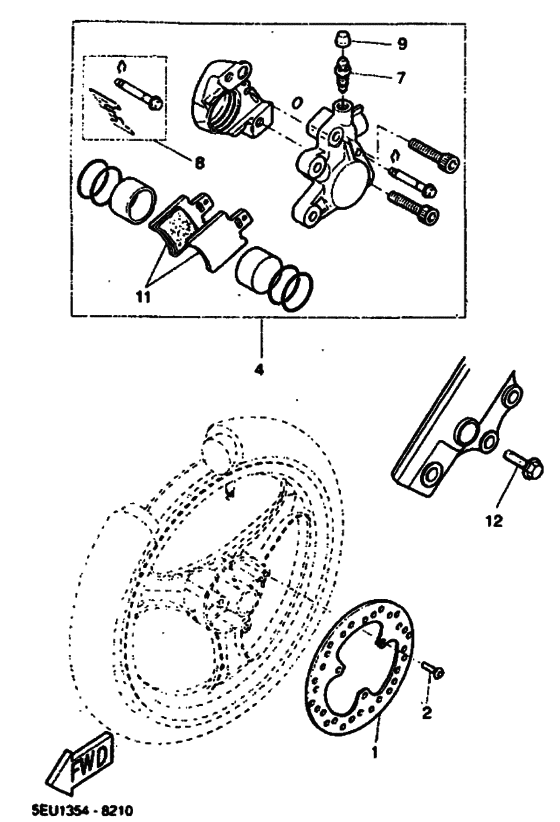 YH50 Передний суппорт