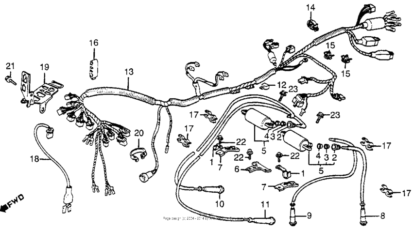 Wire harness + ignition coil