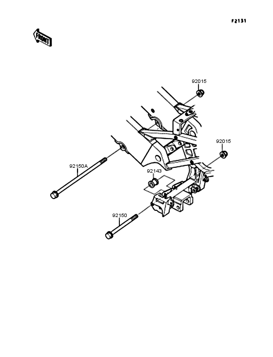 KR250 Рама ,крепежные детали