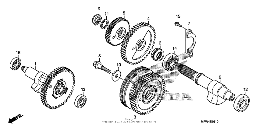 VT1300CS (ABS) Валансирный вал