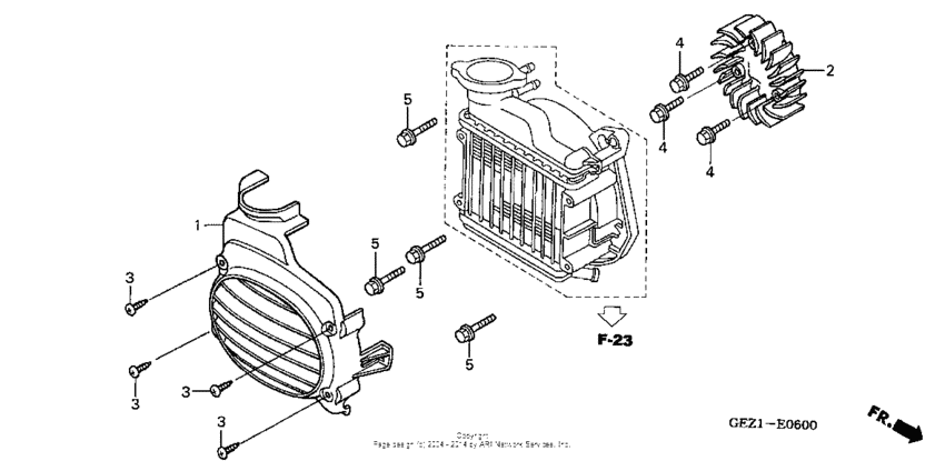 Cooling fan + fan cover
