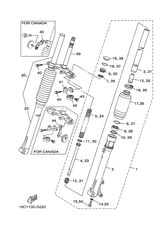 Front fork 2
