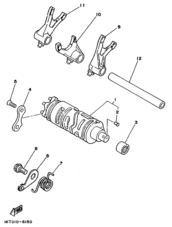 Shift cam. fork