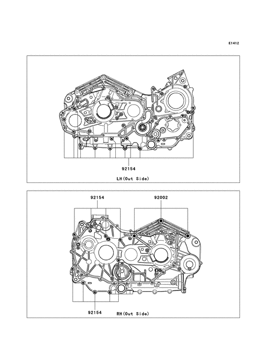 VN1700 Болты крепления картера