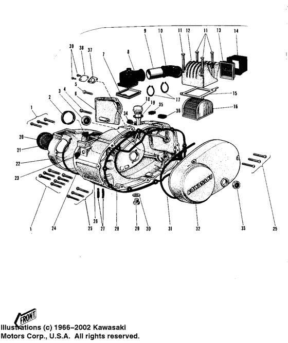 Engine covers/air cleaner