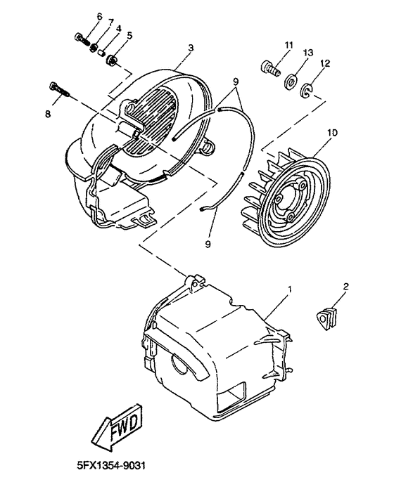 YH50 Bouclier. ventilation