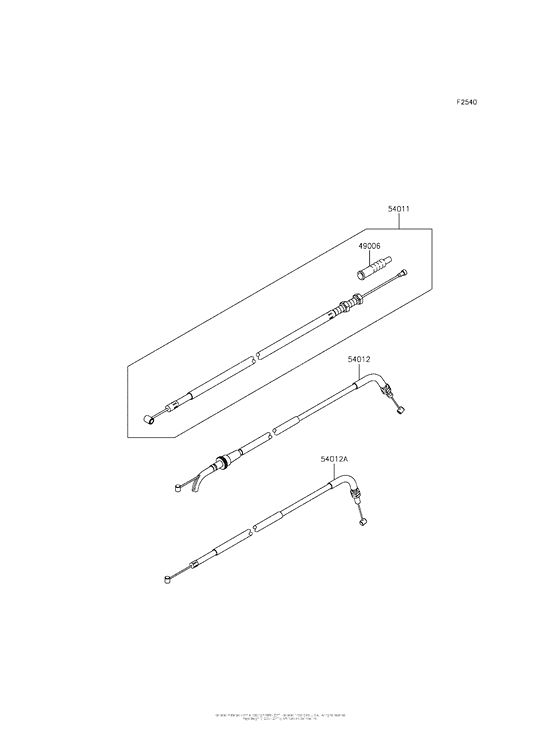 EX300 Тросы управления