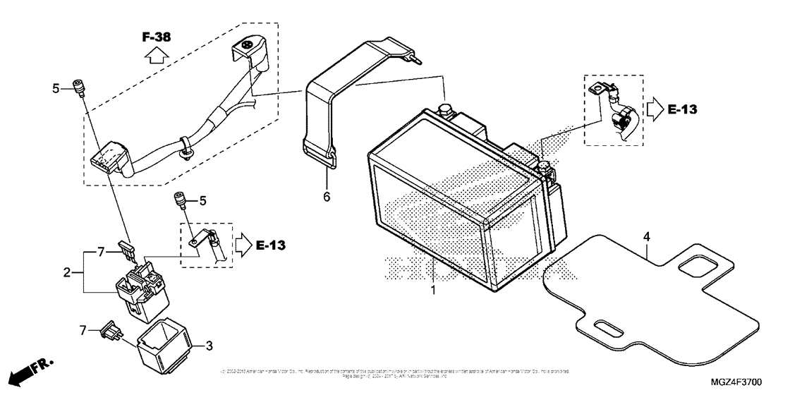 CBR500R (ABS) Аккумулятор