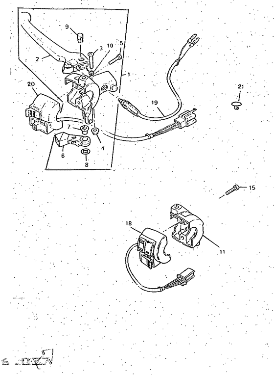 Handle switch. lever