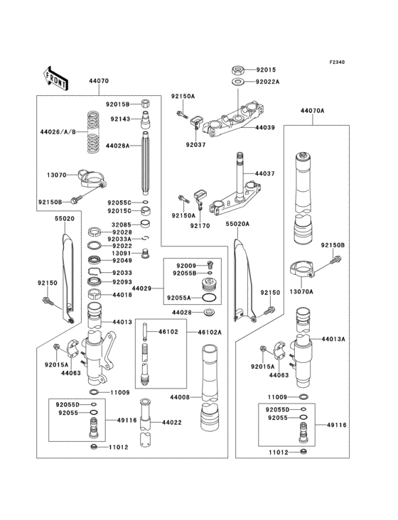 Front fork(1/2)