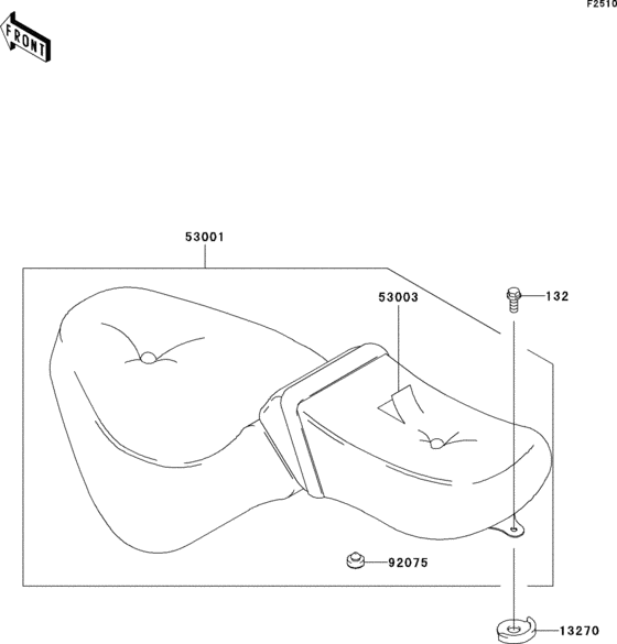 VN800 Сиденье