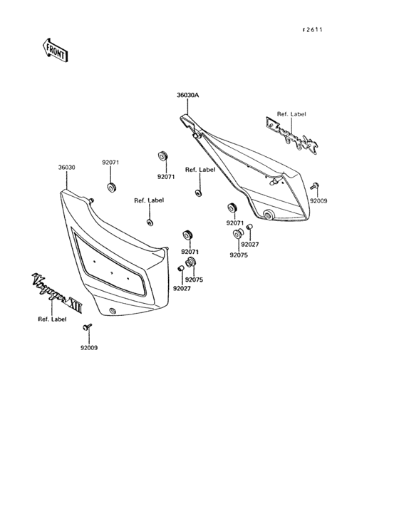 ZG1200 Side covers(zg1200-b6 / b7)