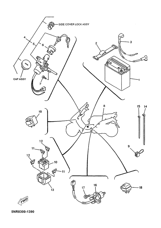 YP150D Электрика 2