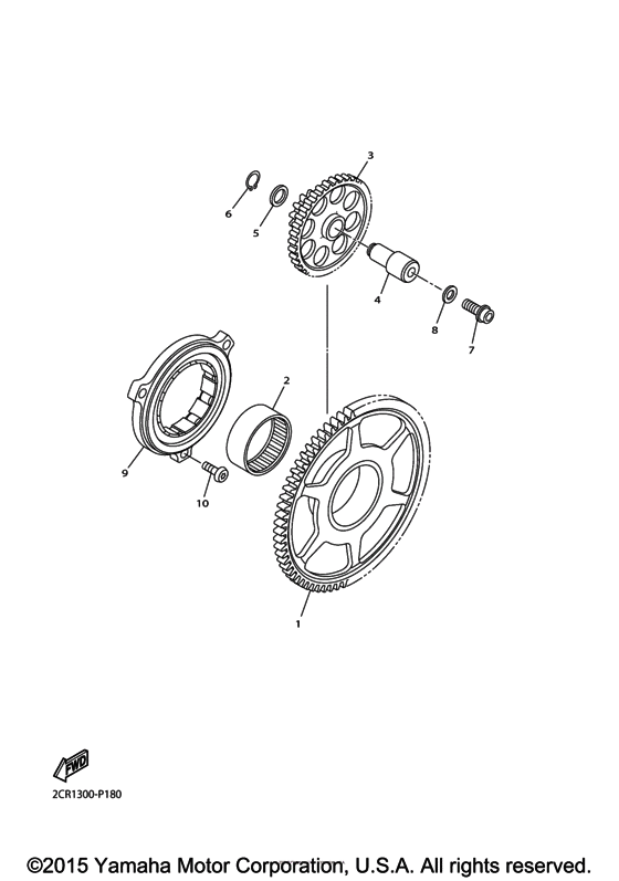 YZF-R1M Стартер