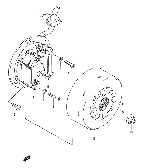 AX115 Зажигание