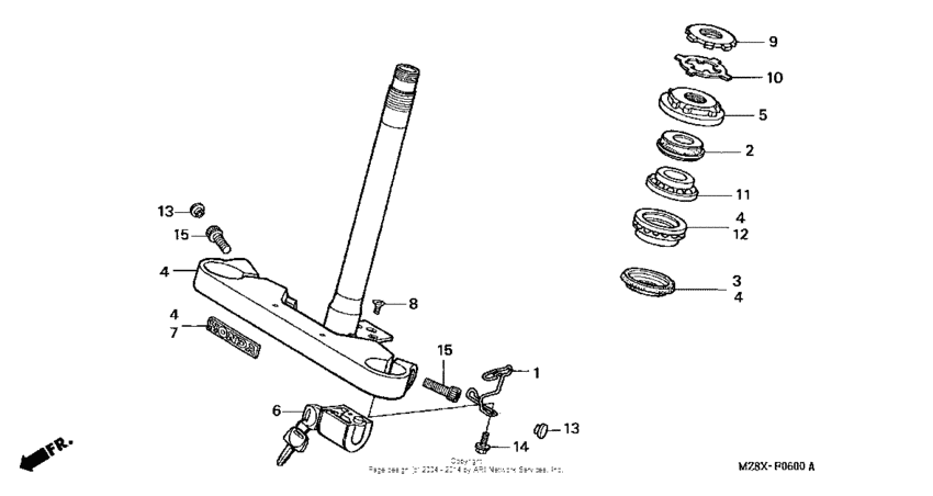 VT600CD2 Траверса нижняя