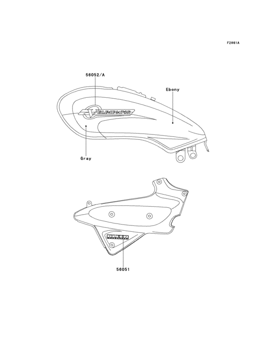 VN250 Decals(ebony / gray)