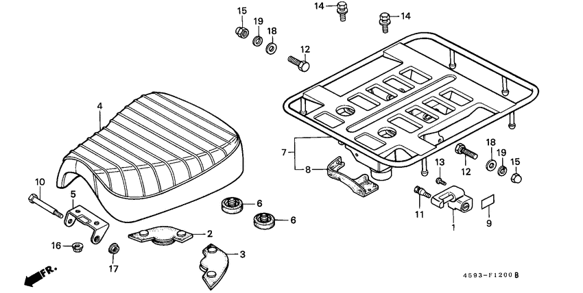 Seat/rear carrier
