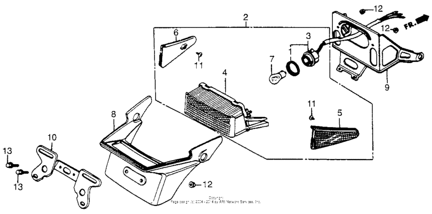 CB650SC Фонарь