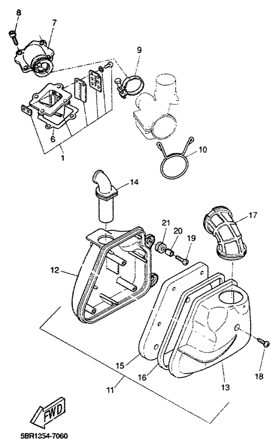 YQ50 Впускная система