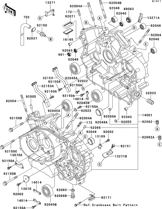 Crankcase(1/2)(vn1500-n1h/n2h)