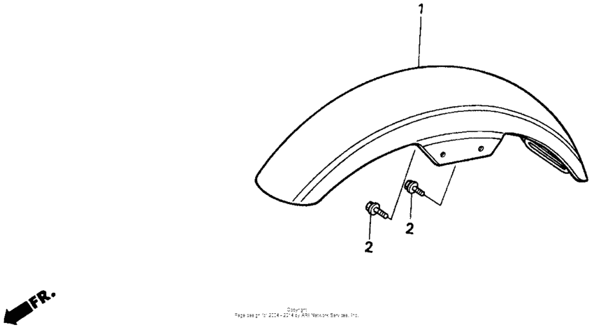 CMX250C Переднее крыло