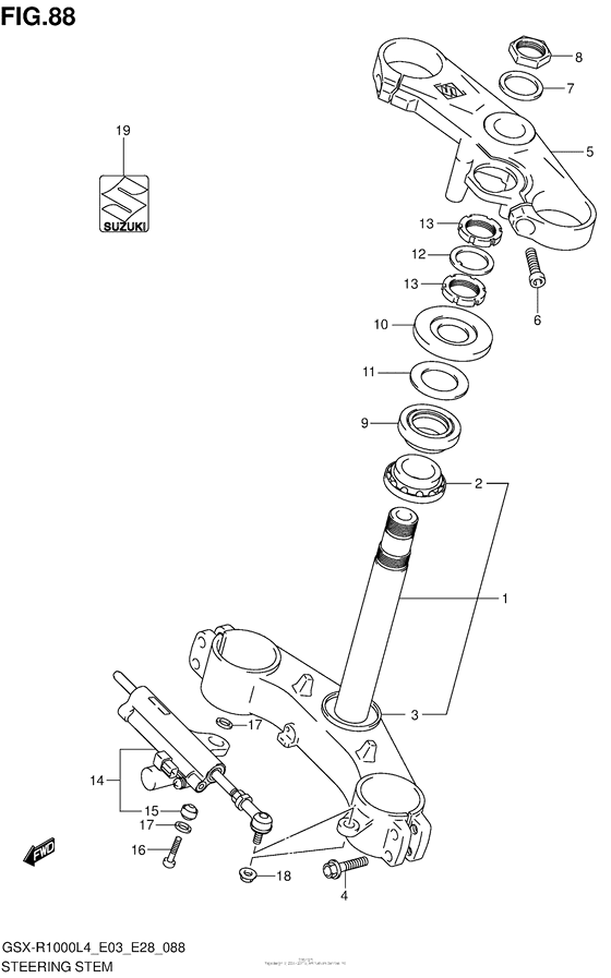 Steering Stem (Gsx-R1000L4 E33)