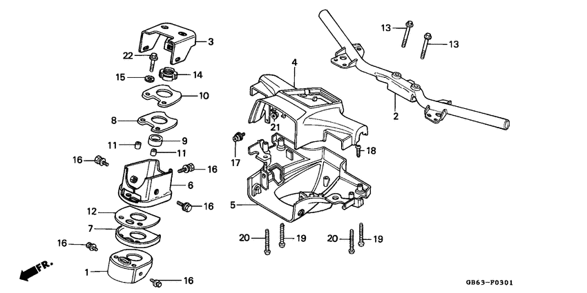 Handle/top bridge