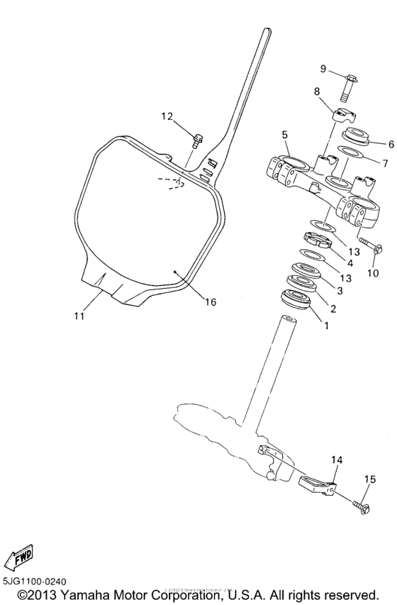 YZ426FN Управление