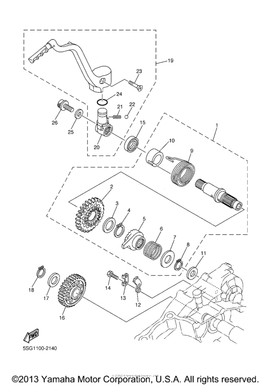 YZ250FP Стартер