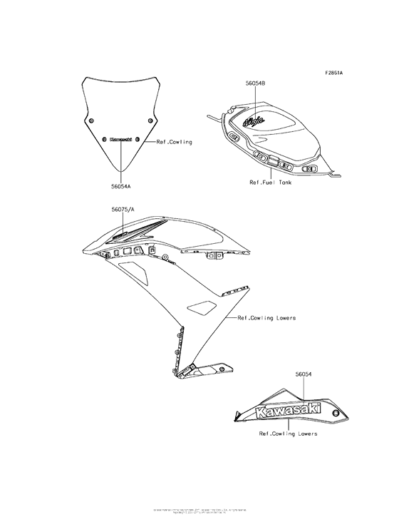 EX650 Decals (Black)