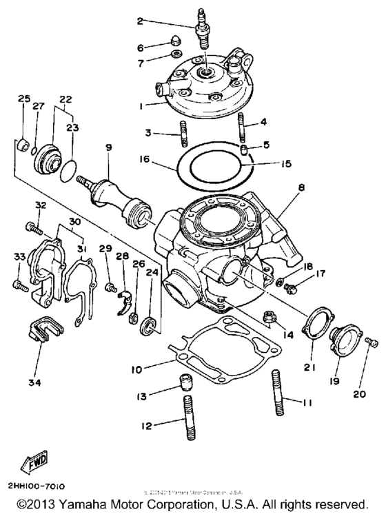 Cylinder head - cylinder