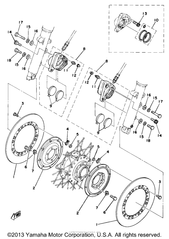 Front disc brake - caliper