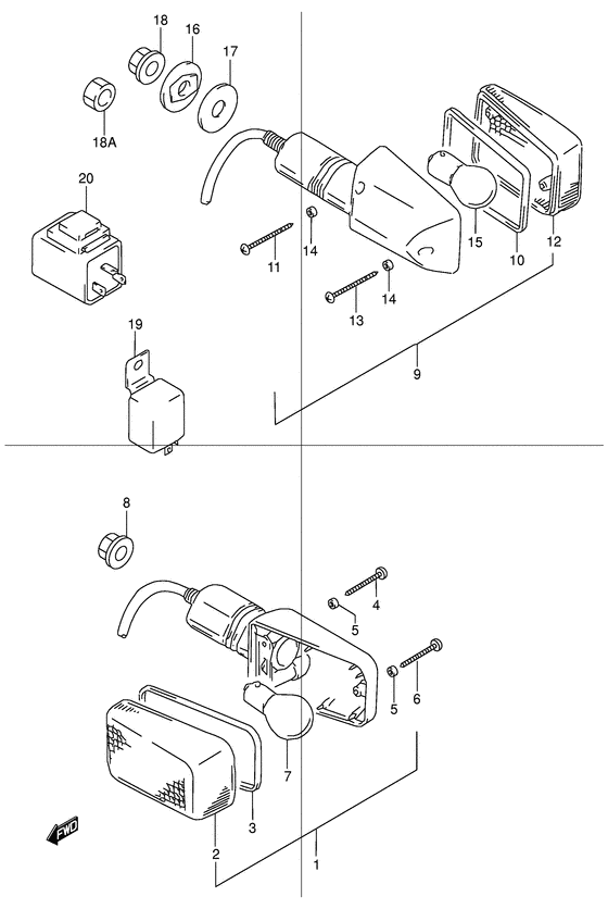 TR50 Поворотники