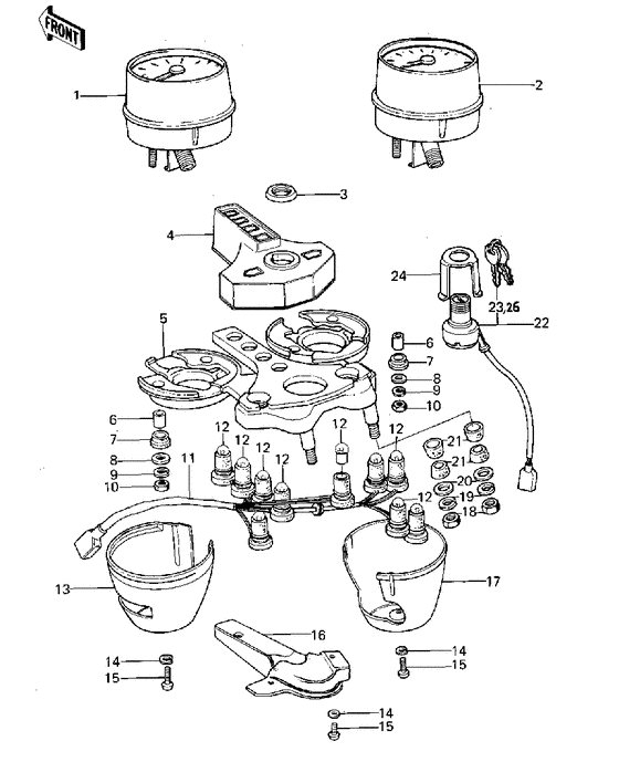 Meters/ignition switch