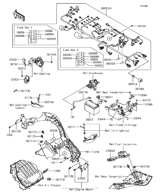 ZX1000 Chassis Electrical Equipment(1 / 2)
