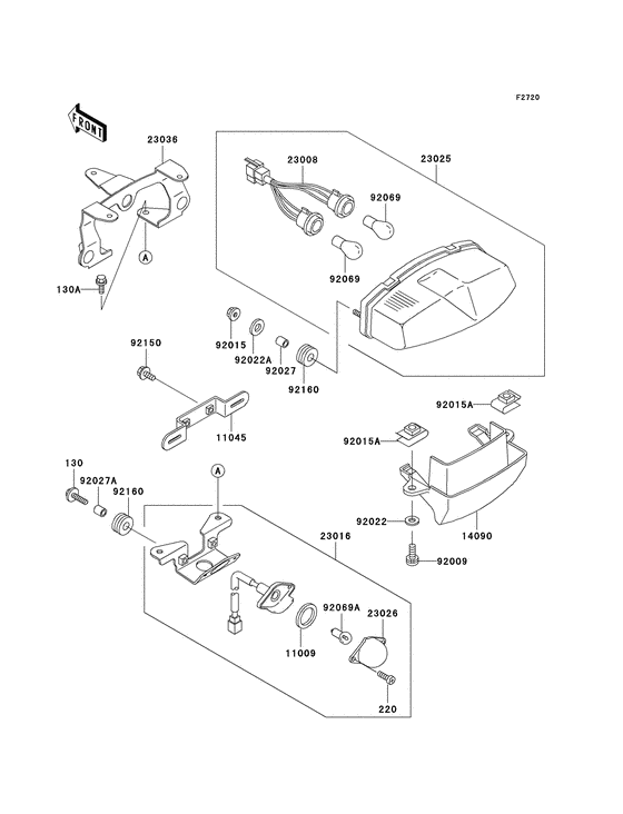 Taillight unit ass`y