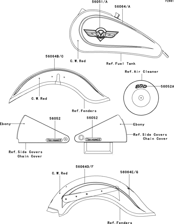 VN800 Decals(c.w.red)(cn)