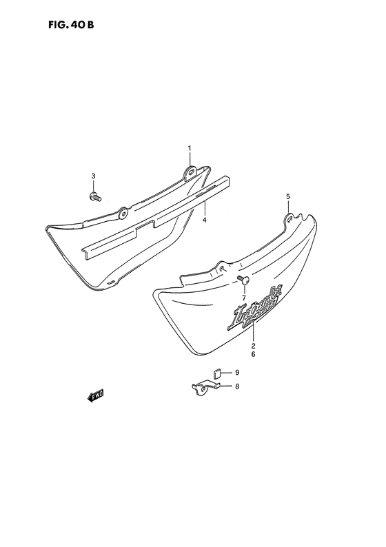 VS1400 Обтекатель задний