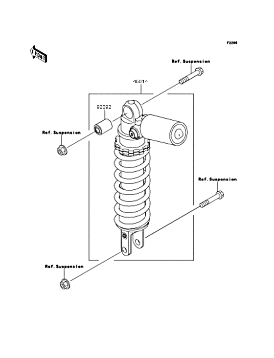 ZX600 Амортизатор