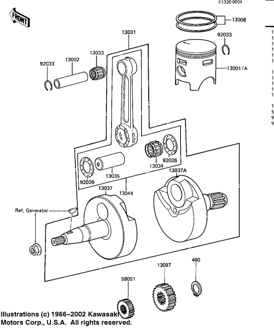 Crankshaft/piston