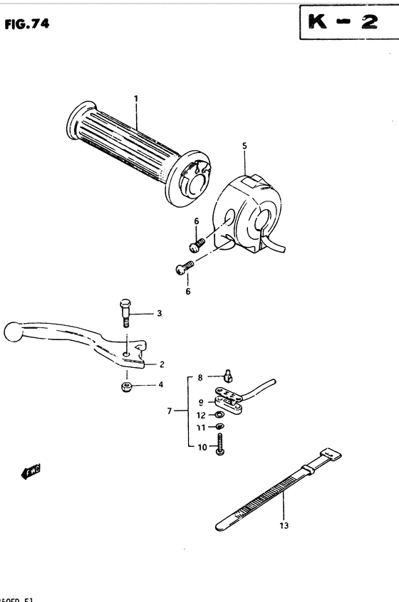 Right handle switch