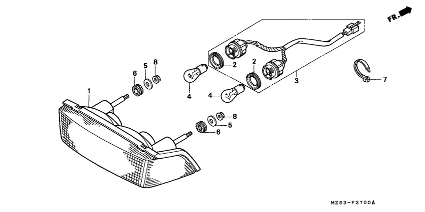 Taillight unit ass`y