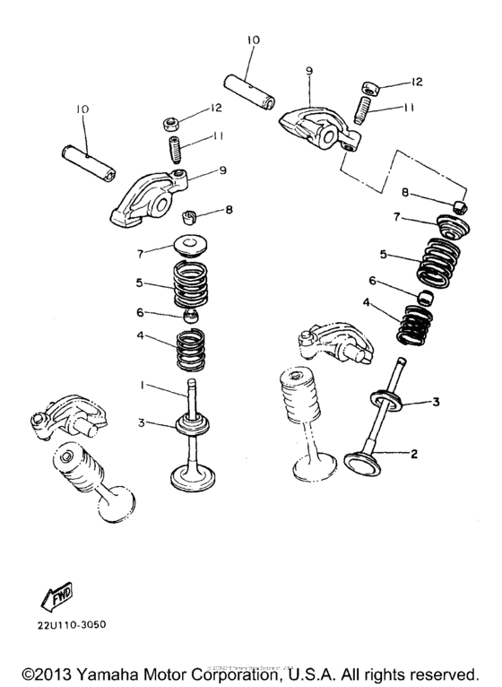 XV535JC Клапана