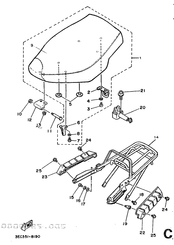 Selle. porte -bagages