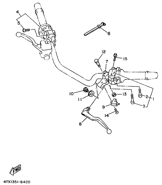 Handle switch. lever