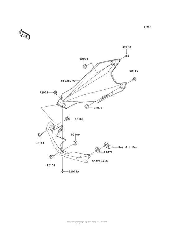 ZR1000 Обтекатель нижний